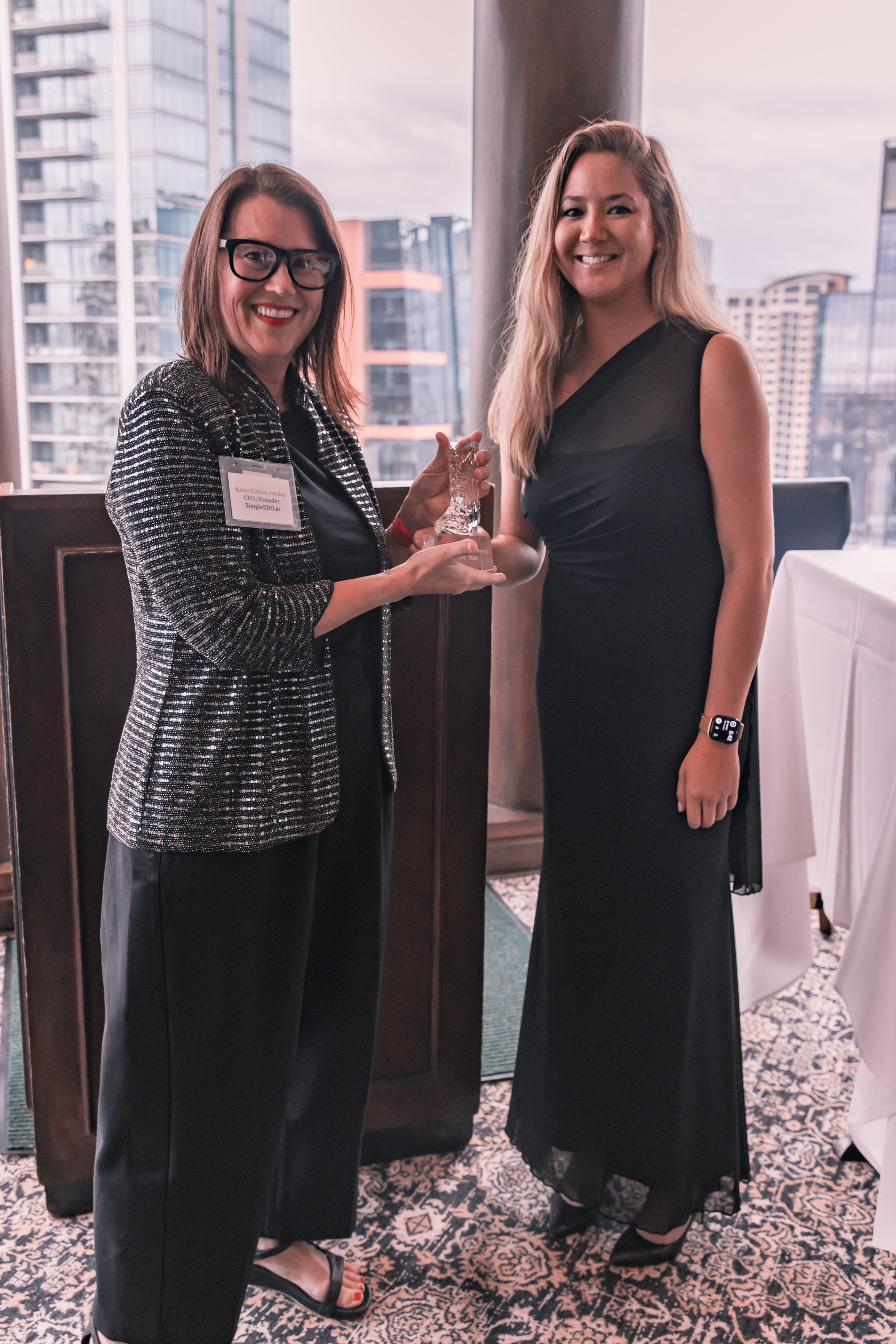 Accepting the 2025 Texas Venture Fest of the Year award